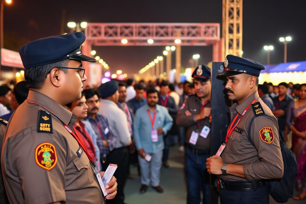 Event Security — SARASPRO trained personnel on duty in Pune, Maharashtra