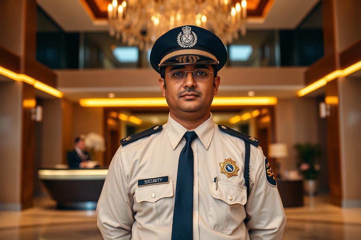 Hotel Security — SARASPRO trained personnel on duty in Pune, Maharashtra
