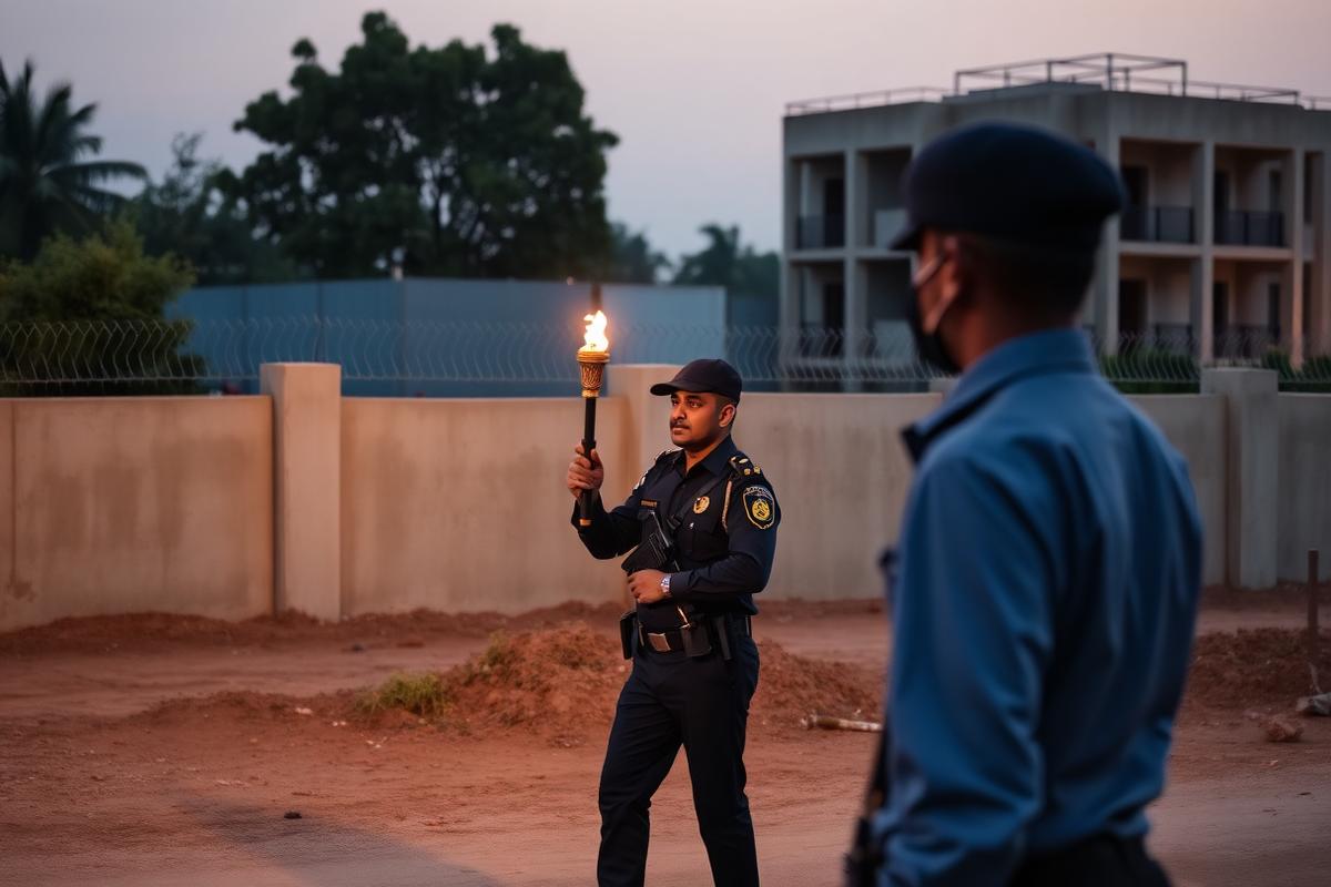 Property Security — SARASPRO trained personnel on duty in Pune, Maharashtra